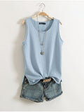 Blusa Regata Alana Dm Stores Azul M 