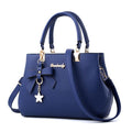 Bolsa de Couro Feminina Executive Joias & Acessórios (Bolsa 5) Dm Stores Azul 