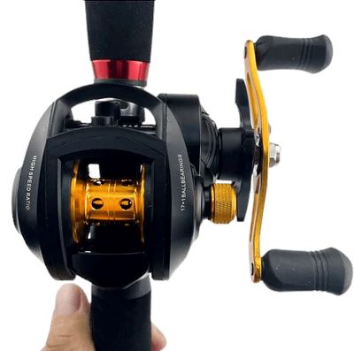 Carretilha de Pesca Ghotda GF2000 18 Rolamentos e Drag 8kg Esportes (Carretilha de Pesca 7) Dm Stores Direita 