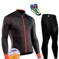 Conjunto Térmico CycleResistence Ciclismo Esportes (Roupas de Ciclismo 1) Dm Stores Vermelho | Calça P | 55Kg 