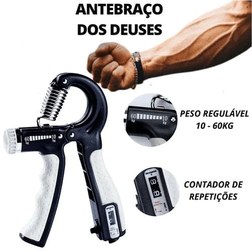 Hand Grip - Fortalecedor de Braços Resistente e Regulável 10 a 60kg Dm Stores 