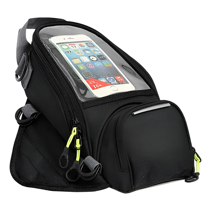 Alforge Bolsa Mala Universal De Tanque Da Moto Com Imã Preto Preto 2026