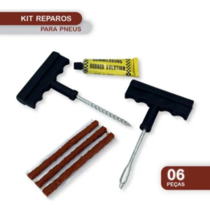 Kit Reparo Pneus 25 Remendo Macarrão Carro Moto Sem Câmara