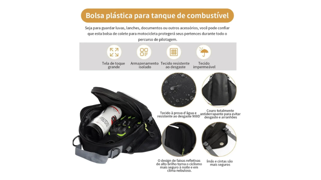 Alforge para moto.