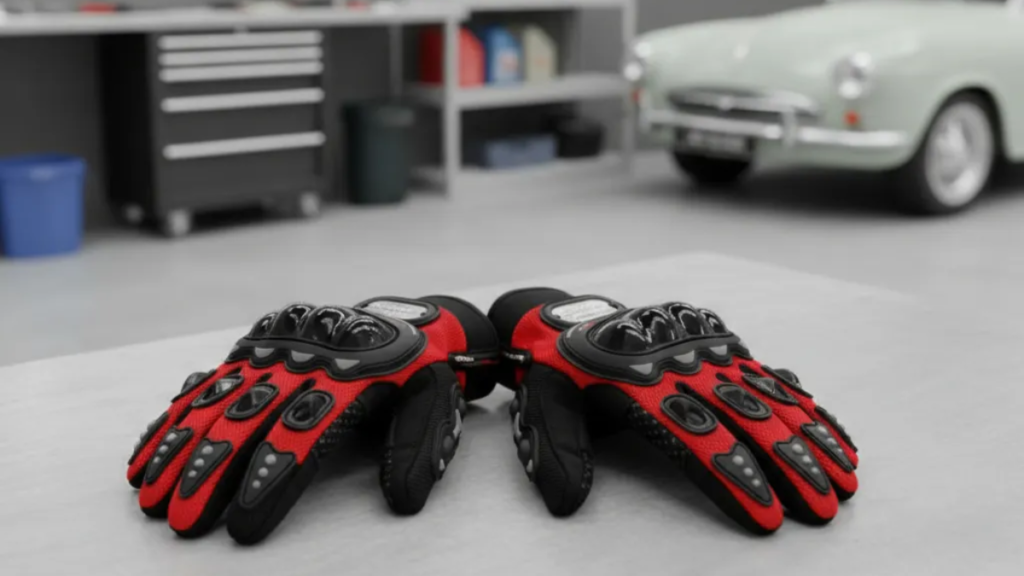 luva para motociclista